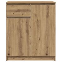 Dressoir lade 71x35x84 cm spaanplaat artisanaal eikenkleurig - thumbnail