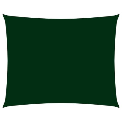 VidaXL Zonnescherm rechthoekig 3x5 m oxford stof donkergroen