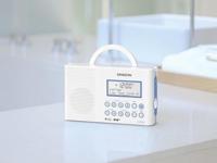 Sangean H203 Badradio DAB+, VHF (FM) Zaklamp, Waterdicht Wit - thumbnail