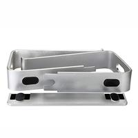 Universele aluminium Laptop Standaard / MacBook Standaard - Zilver - thumbnail