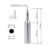 Ersa 0832YD Soldeerpunt Beitelvorm, recht Inhoud: 1 stuk(s) - thumbnail