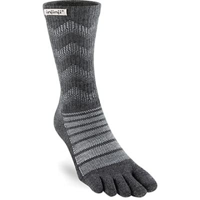 Injinji Outdoor Midweight Crew Wool Sok Charcoal L/40,5-44