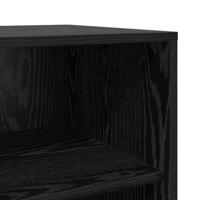 Dressoir Zwart Eiken 70x41x75 cm Bewerkt Hout - thumbnail