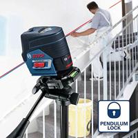 Bosch Blauw GCL 2-50 C Professional Lijnlaser + Muurhouder BM 3 Click & Go | Zonder accu&apos;s en lader in L-boxx - 0601066G08 - thumbnail