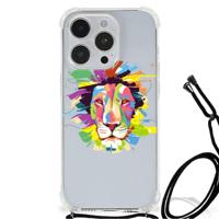 iPhone 14 Pro Max Stevig | Bumper Hoesje | Lion Color - thumbnail
