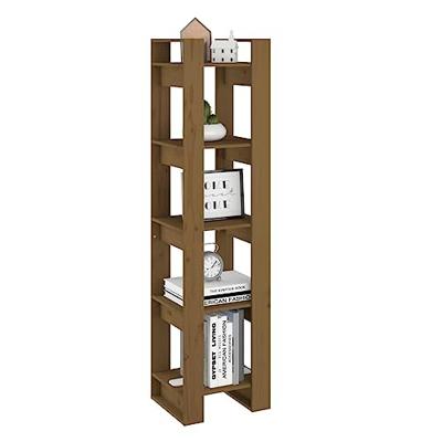 Boekenkast/kamerscherm 41x35x160 cm grenenhout honingbruin