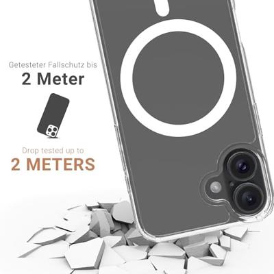 JT Berlin BackCase Pankow Clear Backcover Apple iPhone 16 Plus Transparant MagSafe compatible