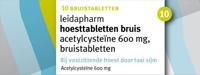 Leidapharm Hoesttabletten Bruis Acetylcysteine 600mg - thumbnail