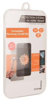 Urban Factory TGP34UF displaybeschermfolie voor Samsung Galaxy J3, krasbestendig, transparant, 1 stuk
