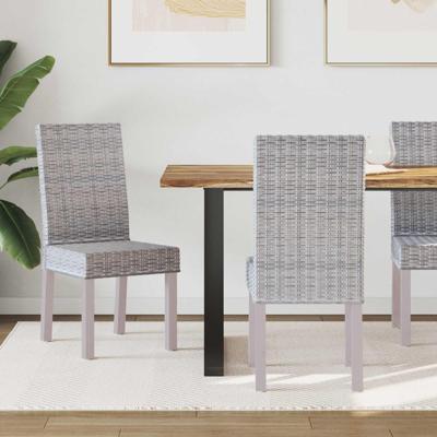 Eetkamerstoel 2 pcs Wit gewassen 45 x 54 x 93 cm