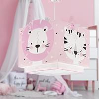 Dalber Kinderkamer hanglampBaby Jungle soft roze met wit - 63112S - thumbnail