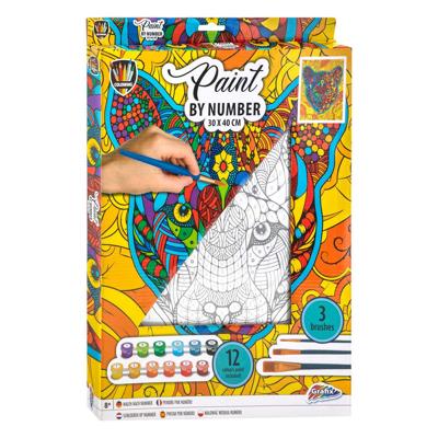 Grafix Schilderen op nummer canvas - tijger