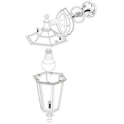 Eglo BuitenlichtLaterna 5 hangend wit - 22462
