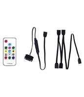 Xilence LQZ.ARGB_Set Remote, ARGB Remote Control voor ARGB LED PC componenten, ontvanger, 1to4 ARGB splitter, zwart/wit - thumbnail