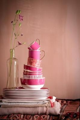 Pip Studio Pip Chique Cappuccino Kop & Schotel Roze