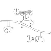 Eglo Led plafondspotMagnum rvs 2-lichts - 92642 - thumbnail