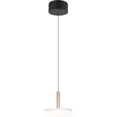 LED Hanglamp - Trion Lester - 10W - Warm Wit - 3000K - Dimbaar - IP20 - Rond - Koffie - Metaal