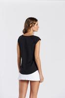 Dames Mouwloos T-shirt Ditchil Zwart - Maat: S - thumbnail