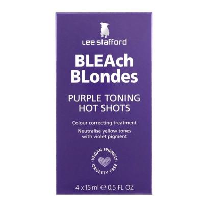 Lee Stafford Bleach Blondes Ice Purple Toning Cool Shots 4x15ml