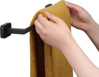 Ben Mykanto handdoekbeugel 45x7x3,9cm mat zwart - thumbnail