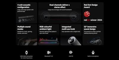 PC speakers Xiaomi DESK SPEAKER BK Zwart Bluetooth luidspreker