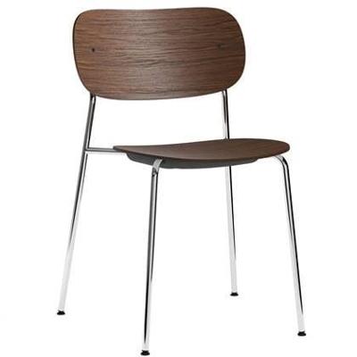 Audo Copenhagen Co Chair eetkamerstoel chroom dark stained oak