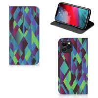 Apple iPhone 11 Pro Stand Case Abstract Green Blue - thumbnail
