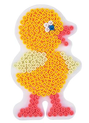 Hama strijkkralen grondplaat kip wit