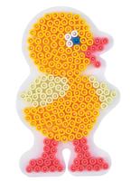 Hama strijkkralen grondplaat kip wit - thumbnail