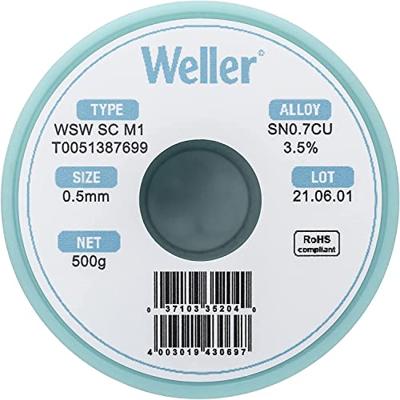 Weller WSW SC M1 Soldeertin, loodvrij Spoel Sn0,7Cu 500 g 0.5 mm