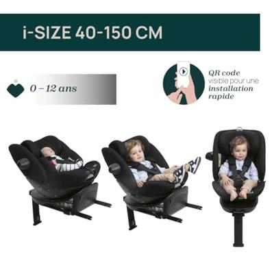 Autostoel - CHICCO - EVERONE - Groep 0/1/2/3 - I-Size - Draaibaar - Liggend - Verkleiner - Zilver