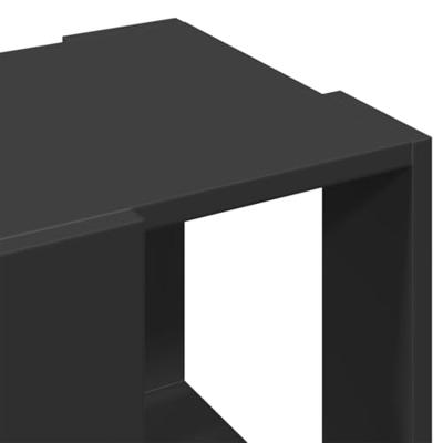 Salontafel 32x32x30 cm bewerkt hout zwart