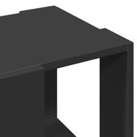 Salontafel 32x32x30 cm bewerkt hout zwart - thumbnail
