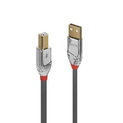 Lindy 3 m USB 2.0 printerkabel, USB-A naar USB-B-kabel, scanner/printerkabel voor HP, Canon, Dell, Epson, Brother, Cromo Line