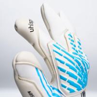 Uhlsport FM Cybertec Absolutgrip SC Keepershandschoenen Wit Felblauw Zwart - thumbnail