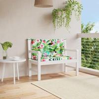 Tuinbankkussens 2 st 100x50x7 cm stof meerkleurig - thumbnail