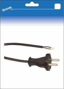 Stroomlijn Stofzuigersnoer 6 mtr zwart 2x0,75 qmm soepel - 6665810