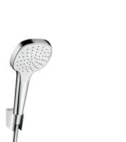 Hansgrohe Croma Select E PorterS badset met Croma Select E 1jet handdouche met wandhouder met Isiflex`B doucheslang 125cm wit/chroom 26424400 - thumbnail