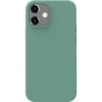 Azuri Back Cover iPhone 12 mini Siliconen Back Cover Groen - thumbnail