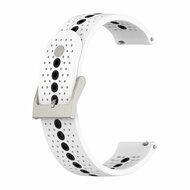 Dot Pattern bandje - Wit - Garmin Vivoactive 6 / Vivoactive 5 / Vivoactive 3 - thumbnail