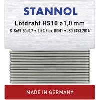 Stannol HS10 Soldeertin, loodvrij Loodvrij Sn99,3Cu0,7 ROM1 6 g 1 mm - thumbnail