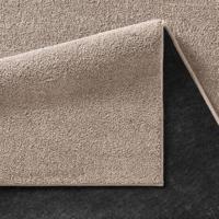 Tapeso Effen vloerkleed Qualis - taupe - 80x250 cm - thumbnail