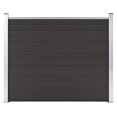 Schuttingpaneel 180x146 cm HKC zwart