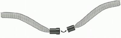 Durable badge met textielband zwart, 10 stuks Durable badge met textielband zwart, 10 stuks