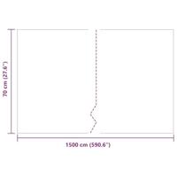 VidaXL Worteldoek zwart 0,7 x 15 m polyetheen - thumbnail