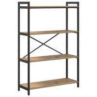 Boekenkast artisanaal eikenkleurig 80 x 30 x 118 cm - thumbnail