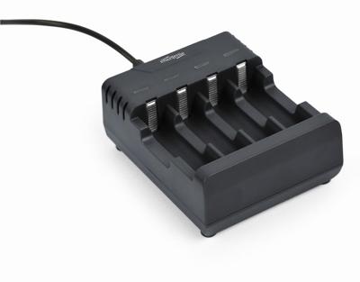 USB batterijlader voor AA/AAA batterijen, zwart