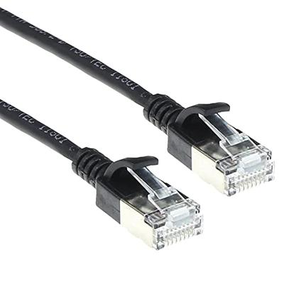 ACT Zwarte 0,5 meter LSZH U/FTP CAT6A datacenter slimline patchkabel snagless met RJ45 connectoren ACT Zwarte 0,5 meter LSZH U/FTP CAT6A datacenter slimline patchkabel snagless met RJ45 connectoren