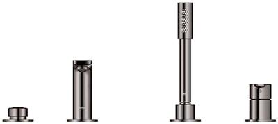 Grohe Badrandcombinatie Met Baduitloop Lineare New 4-gats Afbouwdeel Chroom Grohe Badrandcombinatie Met Baduitloop Lineare New 4-gats Afbouwdeel Chroom