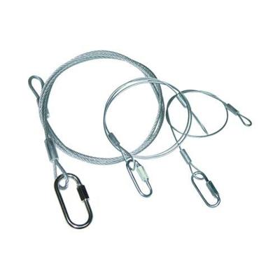 ADJ Safety kabel 1.40 m, 3.2mm met karabijnhaak